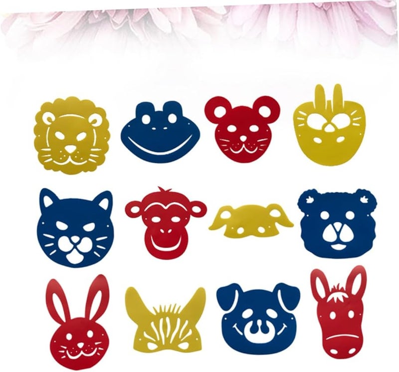 Cartoon Animal Painting Stencils Set for Kids DIY Art and Craft Activities Colorful Safe Portable - Image 4